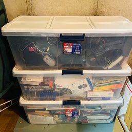 Huge Vintage PC Tech Lot! - Star Wars And Star Trek PC Games, Accessories, And Cords (Basement Back)