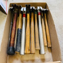 Assorted Wooden Handle Hammer Lot (Loc: Left Table Floor)