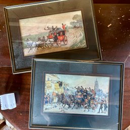 Pair Of Vintage Framed Art Prints By A. Ludovici (garageUP)