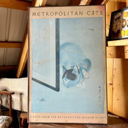 Large Vintage Framed Poster METROPOLITAN CATS (garageUP)