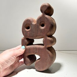 Wooden Sculpture, Carved Initials (BSMT)