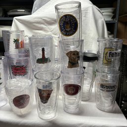 Mixed Lot Of Tervis Hot/cold Tumbler Cups Including 2, 16, And 24oz Cups (Right Side BSMT)