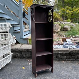 Vintage Tall Wooden Display Shelf Unit (garage) (42649)