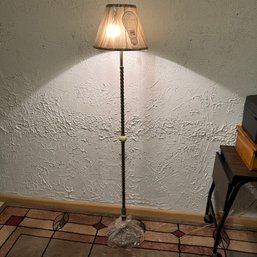 Vintage Ornate Standing Lamp With Metal Base (Basement 1)