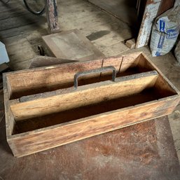 Vintage Wood And Iron Toolbox, Tool Crate (zone 5)