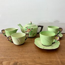 CARLTON WARE Apple Blossum Teapot With Cups & Saucers, Etc (Shelf) MB2