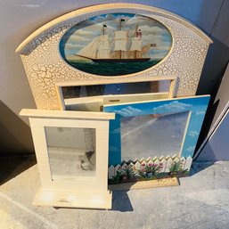 Assorted Painted Wall Mirror Lot (Downstairs Hall)
