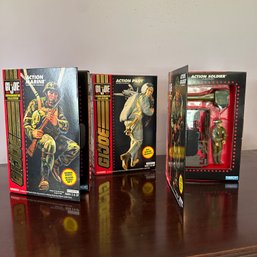 Trio Of G.I. Joe Action Figures In Original Boxes (Master BR)
