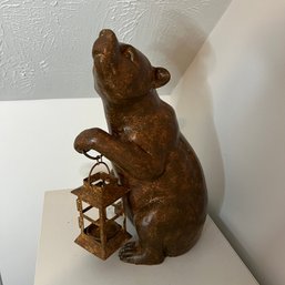 Decorative Bear With Lantern (attic Closet)