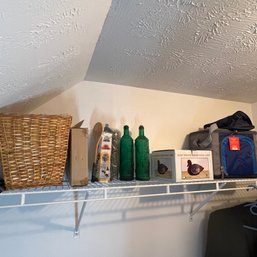 Decorative Items And Cooler (attic Closet)