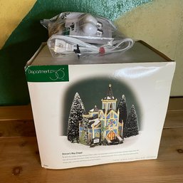 Department 56 New England Village Series 'Deacon's Way Chapel' With Extra Bulbs (Basement 2)