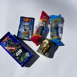 Mixed Lot Of Star Wars Pez And Candy (JS)