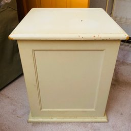 Creme-Colored Storage Table (Bedroom 2)