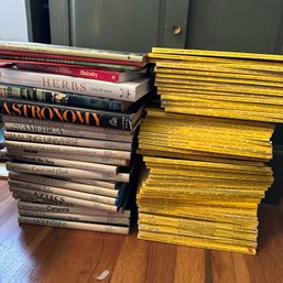 Vintage National Geographic Books & Magazines, Plus Other Assorted Books (Master BR)