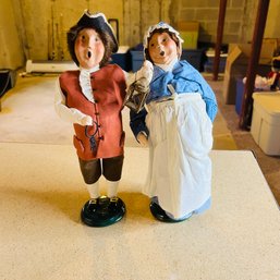 Pair Of Vintage Byers' Choice Figures - Exclusively For Williamsburg (Basement)