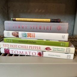 Assorted Books And Cookbooks (Basement Shelf)