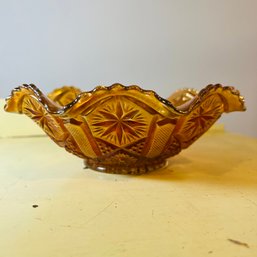 Vintage Carnival Glass Bowl (DR)