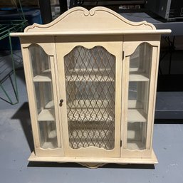 Wall Mount Antique White Display Cabinet, 24' (BSMT)