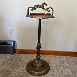 WOW! Vintage Smoking Table With Horse (LR)