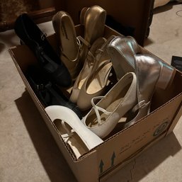 Assorted Vintage Heeled Dance Shoes (Basement Closet)