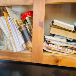 Mixed Lot Of Vintage Cookbooks (Kitchen Cabinet Over Fridge)