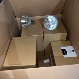 Box Of Amazon Basics LED Lightbulbs (BSMT)