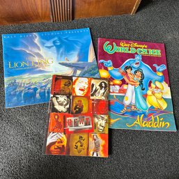 Vintage Booklets From Lion King Movie Release, Aladdin On Ice, And Rent (BR)