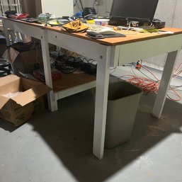 Large Wooden Desk - Contents Not Included (BSMT)