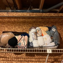 Lot Of Yarn For Knitting And Some Hat Making Supplies (Basement Closet)