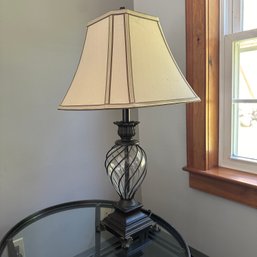 Table Lamp With Glass Base (LR)