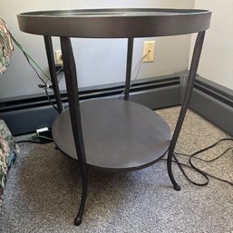 Metal & Glass Side Table (LR)