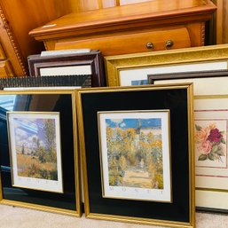 Assorted Framed Art Lot - Two Monet Prints! (Bedroom 2)