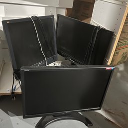 Trio Of Computer Monitors (BSMT)