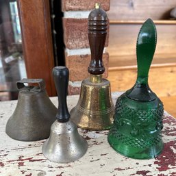 Four Assorted Vintage Bells (LR)