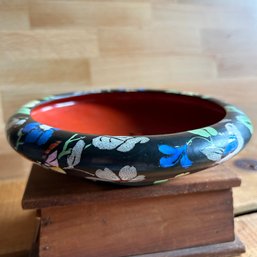 Vintage CORONET Floral Pottery Round Bowl (LRoom)