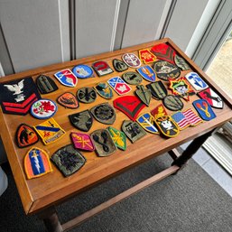 40 Vintage Military Patches, Mostly Army From 1960s & 1970s (Front LR)