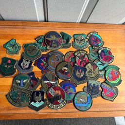 30 U.S. Air Force Subdued Insignia Patches From 1970s & 1980s (Front LR)