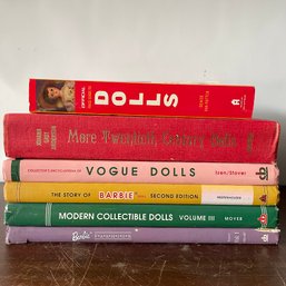 Lot Of Six Modern/Vintage Books On Doll Collecting, Including Barbie (NH)