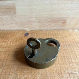 Unique Vintage Brass Lock - See Description - MB1