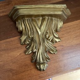 Gold Tone Decorative Wall Shelf (Entry) *65339*