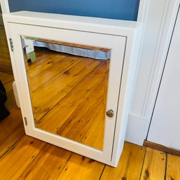 Pottery Barn Mirrored Cabinet In Great Condition (UP1)