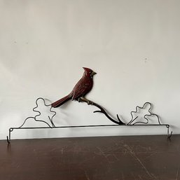 Metal Cardinal Quilt Hanger (NH)
