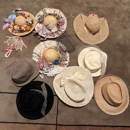 Assorted Vintage Hats, Some Decorative (Basement 1)