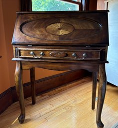 Stunning Wood Desk With Fold Down Top Plus Hole For Charging Cords (MJ - D)