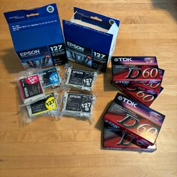 Epson Ink And Unopened Audio Recordable Cassetts (Attic 2)