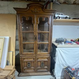 Lighted Cabinet With Glass Doors And Lower Cabinet Storage (basement)