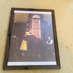 Norman Rockwell Framed Print Marriage License (Upstairs Bedroom Right Side)