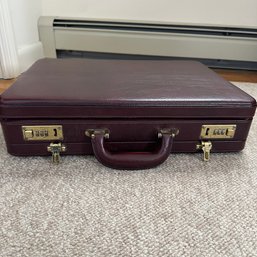 Vintage Purple/Brown Briefcase (Bedroom 2)