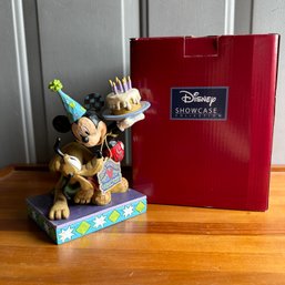 Jim Shore Disney Traditions 'Happy Birthday, Pal' Mickey & Pluto Figures (Front LR)