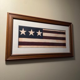 Farmhouse Wall Art: Framed Flag (Upstairs Hall)